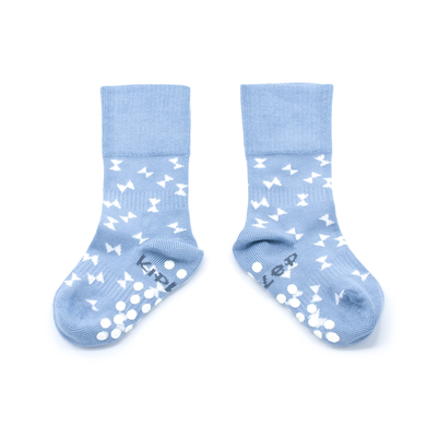 KipKep Chaussettes enfant antidérapantes StayOn Party Blue 12-18 m