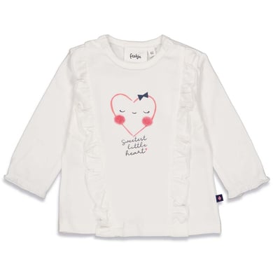 Feetje Chemise à manches longues Sweetest Sweet heart Off white