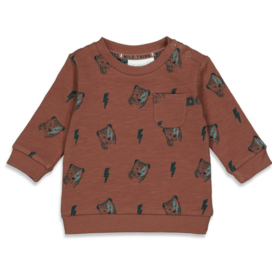 Feetje Sweat enfant Wild Thing brun