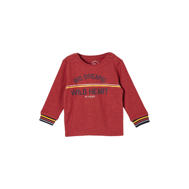 s. Olive r Chemise à manches longues rouge foncé