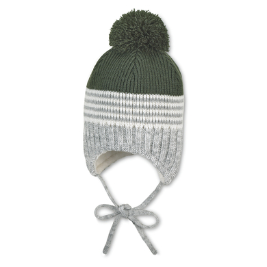 Sterntaler bonnet tricoté vert foncé