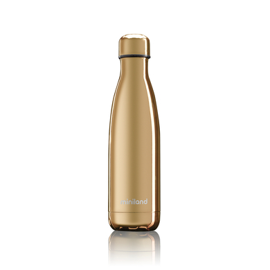 miniland Thermos bottle deluxe gold inox effet chromé 500 ml