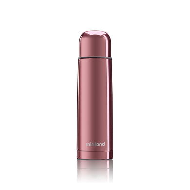 miniland Thermos Thermy deluxe rose avec effet chrome 500 ml