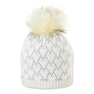 Sterntaler bonnet tricoté écru