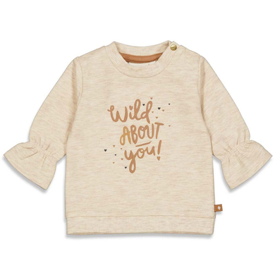 Feetje Sweatshirt Wild At Heart Off white Melange