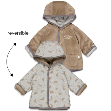 Feetje Veste enfant réversible Little Croissant mélange gris