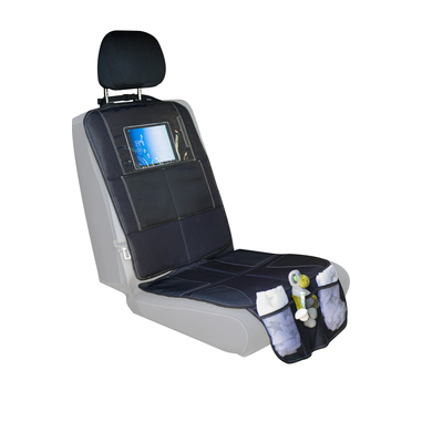 Levně fillikid Luxusní podložka pod sedadlo do auta s kapsou na iPad černá