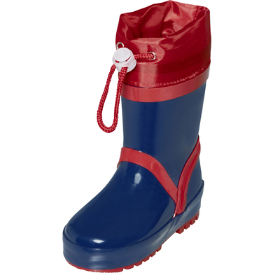 Playshoes Bottes en caoutchouc doublées Basic marine