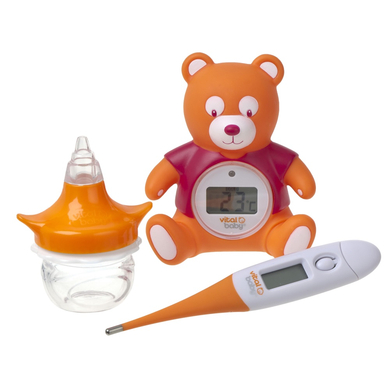 vital baby Kit mouche-bébé, thermomètre de bain