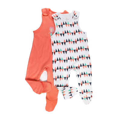 pink or blue Romper kostym 2-pack orange