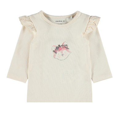 name it Chemise à manches longues Nbfocilie White cap Gray