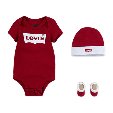 Levi's® Kids Body enfant bonnet chaussettes rouge 3 pièces
