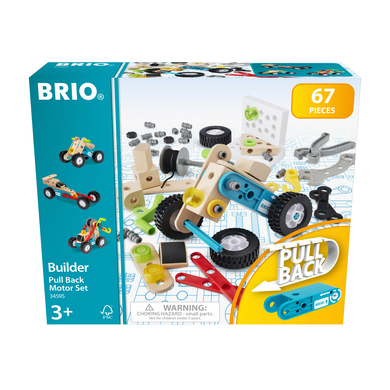 Levně BRIO ® Build er tahací motorová stavebnice, 67 dílů.