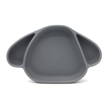 the cotton cloud Assiette enfant antidérapante silicone Milo Storm Grey