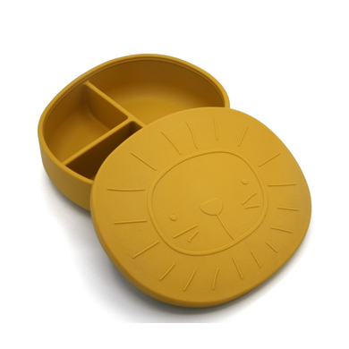 the cotton cloud Boîte à goûter enfant silicone Alfie Mustard