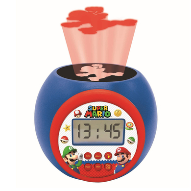 LEXIBOOK Reloj despertador con proyección de Super Mario