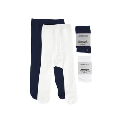 Image of JACKY Collant 2-pack bianco/ marine059