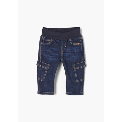 s. Olive r Jeans bleu denim étiré