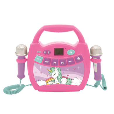 Image of LEXIBOOK Unicorn - Il mio primo lettore karaoke digital con due microfoni, effetti luce LED, Bluetooth e batteria ricaricabile059