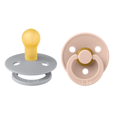 BIBS Sucette Colour Blush/Cloud 0-6 m, lot de 2