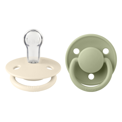 BIBS® Schnuller De Lux Ivory / Sage 0-36 Monate, 2 Stk.