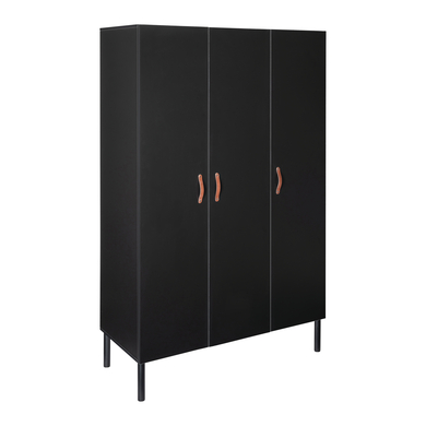 Schardt Armoire enfant 3 portes Melody Black bois