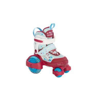 HUDORA® Patins à roulettes enfant My First Quad LED rose
