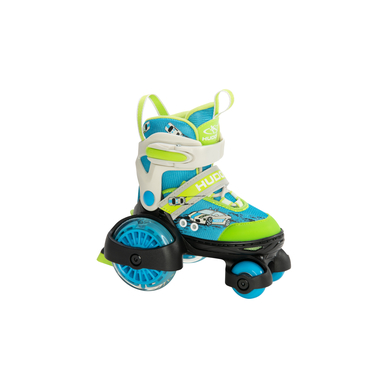 HUDORA® Patins à roulettes enfant My First Quad LED bleu