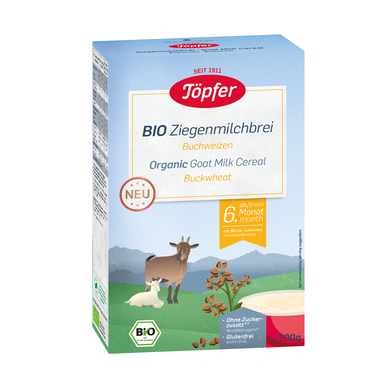 Töpfer Bio-Ziegenmilchbrei Buchweizen 200 g ab dem 6. Monat 6046701