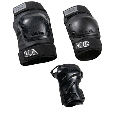 HUDORA® Protections biomécaniques enfant pour roller Pro noir