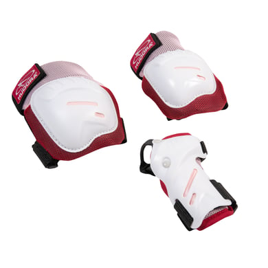 hudora  set de protectores biomecanicos comfort rosa