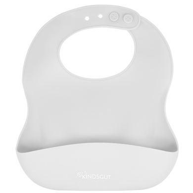 KINDSGUT Bavoir enfant silicone, gris clair