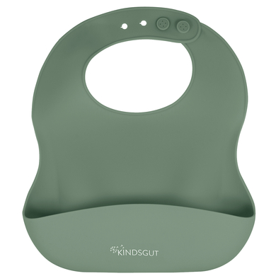 KINDSGUT Bavoir enfant silicone, pistache