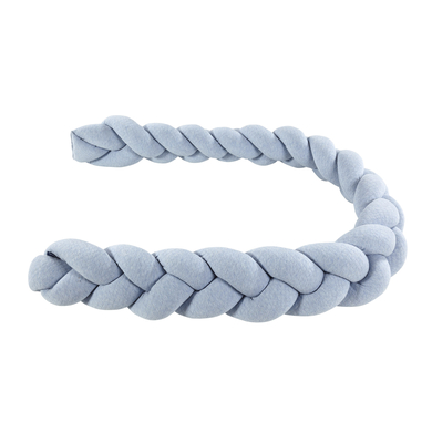 Alvi® Tour de lit traversin enfant tressé Special Fabric courtepointe aqua 170 cm