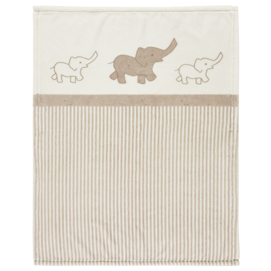 Alvi® Couverture enfant microfibre anti-UV Olifant 75x100 cm