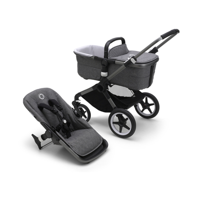 bugaboo Poussette duo combinée 2en1 Basis Fox 3 Graphite/Grey Melange