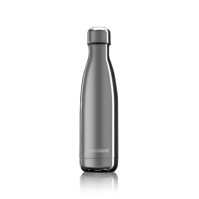 miniland Thermos bottle deluxe silver inox effet chromé 500 ml