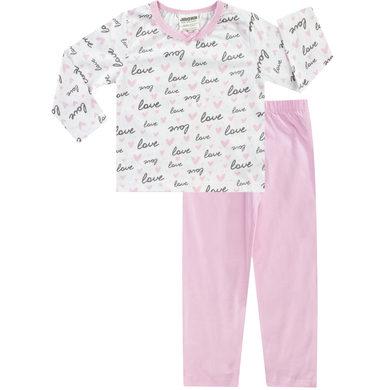 Levně JACKY Pyžamo 2ks růžové vzorované