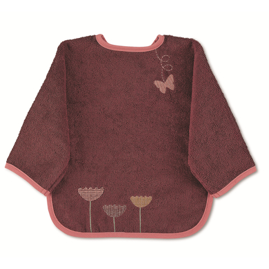Sterntaler Bavoir à manches enfant Emmily rouge foncé