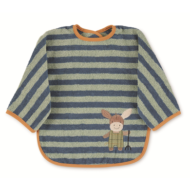 Sterntaler Bavoir à manches enfant Emmilius bleu moyen