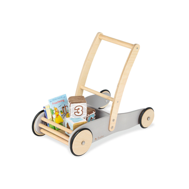 Pinolino Chariot de marche enfant Uli bois, gris