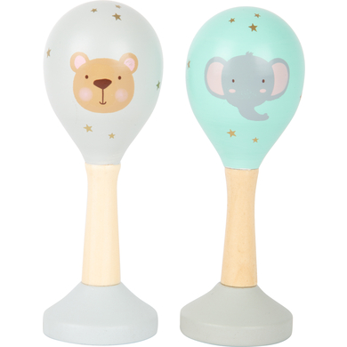 small foot® Hochets musicaux maracas bois pastel