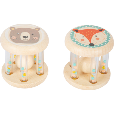 small foot ® Baby Rattles Djur Pastell