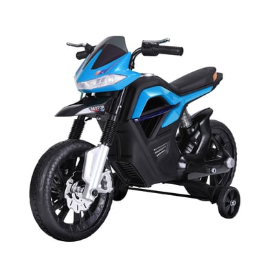 HOMCOM Elektro-Motorrad für Kinder blau MHH-370-068BU