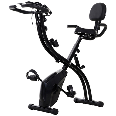 HOMCOM Fahrradtrainer mit LCD Display schwarz MHH-A90-196