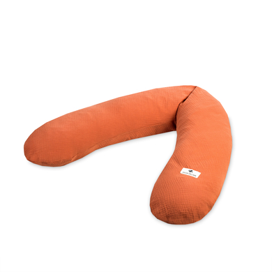 JULIUS ZÖLLNER Coussin d'allaitement mousseline rouille