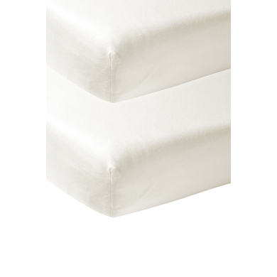 Levně Meyco Prostěradlo Jersey 2-pack 40 x 80 cm vypnuto white