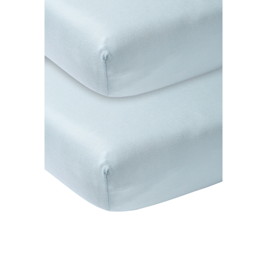 Levně Meyco Prostěradlo Jersey 2-pack 40 x 80 cm světle modré