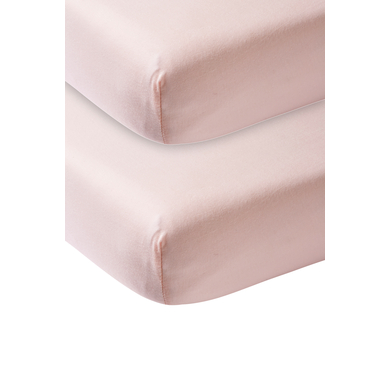 Levně Meyco Prostěradlo Jersey 2-pack 60 x 120 cm světle růžové