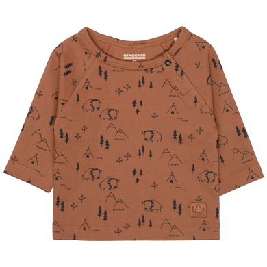 STACCATO Chemise à motifs noisette